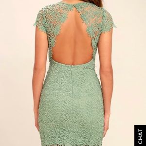 Lulus backless lace dress